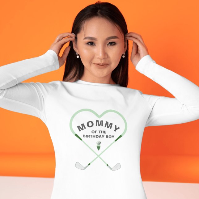 Liebe Shaped Golf Baby Shower Mommy T-Shirt (Von Creator hochgeladen)