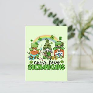 Liebe Shenanigans St. Patrick's Postkarte