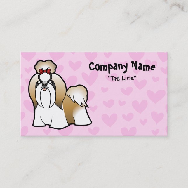 Liebe Shih Tzu (Show geschnitten) Visitenkarte (Vorderseite)