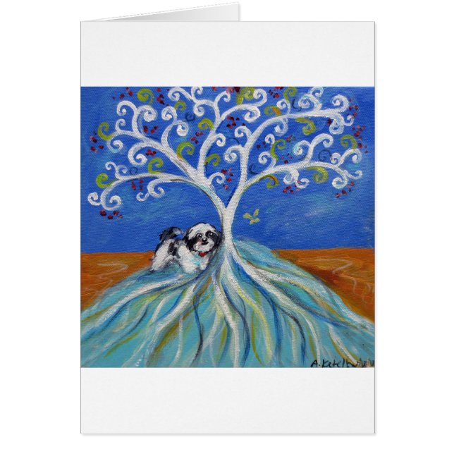 Liebe Shih Tzu Spritual Baum (Vorne)