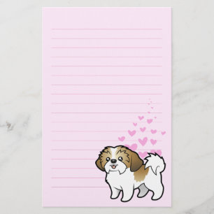 Liebe Shih Tzu (Welpe geschnitten) Briefpapier