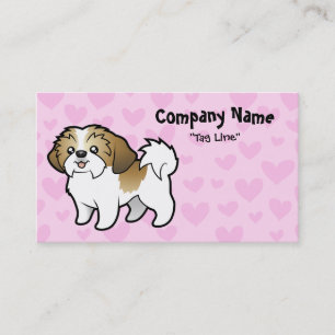 Liebe Shih Tzu (Welpe geschnitten) Visitenkarte