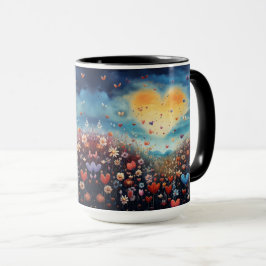 Liebe Shines Wildfire Bright Tasse