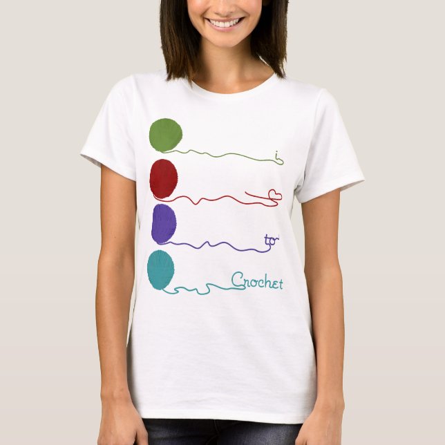 Liebe, Shirt zu häkeln (Vorderseite)