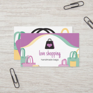 Liebe Shopping Bags Visitenkarte