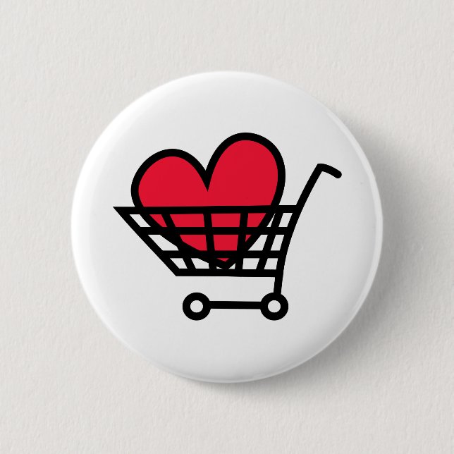 Liebe Shopping Button (Vorderseite)