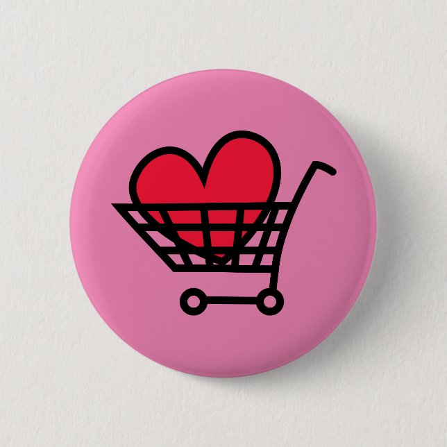 Liebe Shopping Button (Vorderseite)