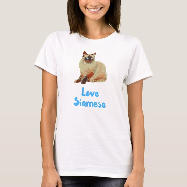 Liebe Siamese T-Shirt (Vorderseite)