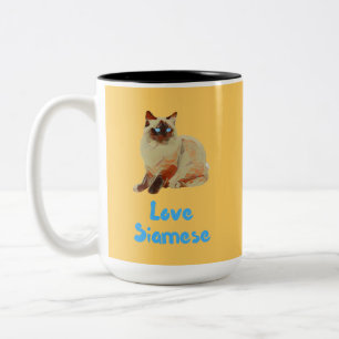 Liebe Siamese Zweifarbige Tasse