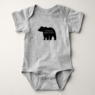 Liebe Sie Beary Mub Baby Bodysuit Strampler