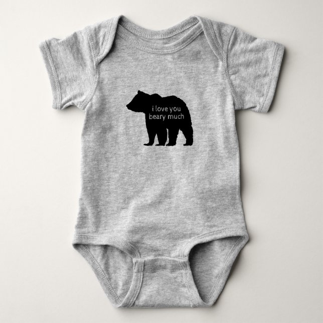 Liebe Sie Beary Mub Baby Bodysuit Strampler (Vorderseite)
