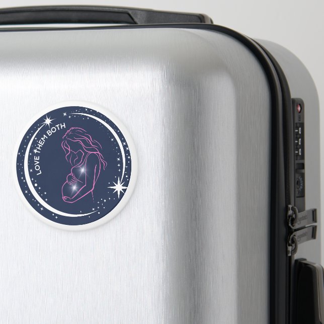 Liebe sie beide Pro-Life Inspiration Mutter Baby Magnet (In Situ (Gepäck))