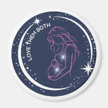 Liebe sie beide Pro-Life Inspiration Mutter Baby
