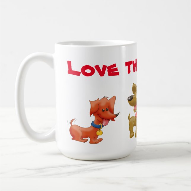 Liebe sie Dawgs! Kaffeetasse (Links)