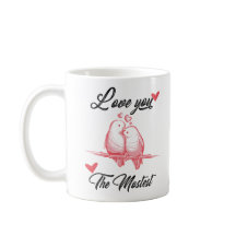 Liebe Sie die Tasse des Valentins