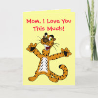 Liebe Sie diese viel Niedliche Tiger Happy Birthda