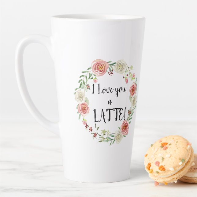 Liebe Sie eine LATTE Rose für Blumenbeete Milchtasse (Beispiel)