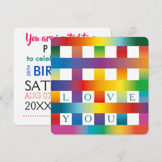 Liebe Sie Einladung zum Geburtstag