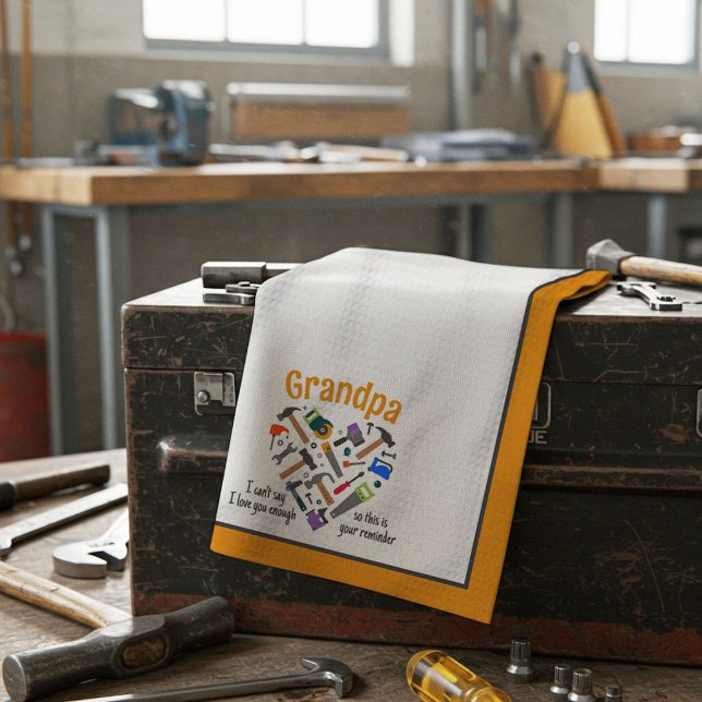 Liebe Sie Erinnerung Küchentuch - Werkzeuge (Gelb) (Von Creator hochgeladen)