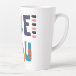 Liebe Sie Farben Milchtasse