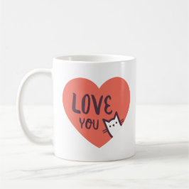 Liebe Sie… fast so viel wie i-Liebe die Katze! Kaffeetasse