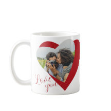 Liebe Sie Foto Herzkaffee Tasse