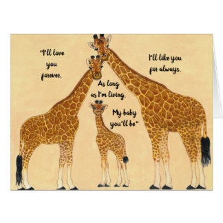 Liebe Sie für immer Giraffenfamilie