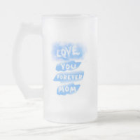 Liebe Sie für immer Mama Cloud Blue Happy Mutterta