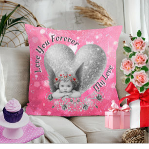 Liebe Sie für immer meine Liebe Niedlich Vintagen Kissen