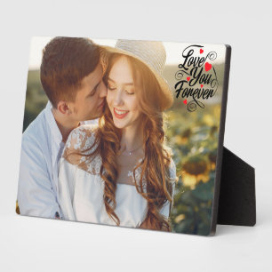 Liebe Sie für immer Personalisiertes Paar Foto Fotoplatte
