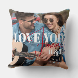 Liebe Sie für immer Valentine Custom Foto Kissen