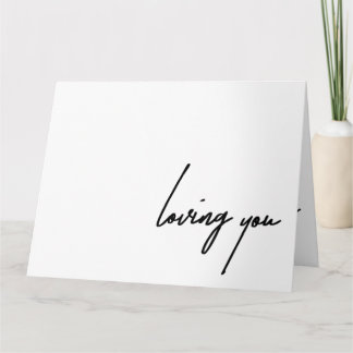 Liebe Sie geklappte Grußkarte Karte