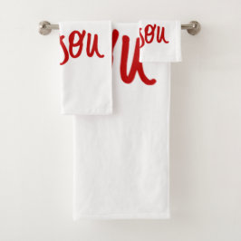 Liebe Sie Geschenkkollektion Badhandtuch Set