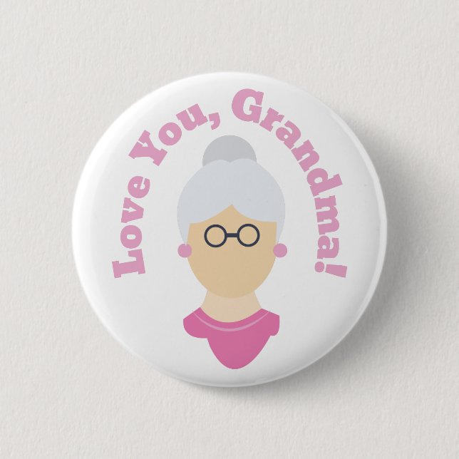 Liebe Sie Großmutter Button (Vorderseite)