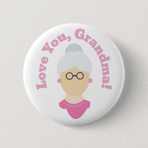 Liebe Sie Großmutter Button