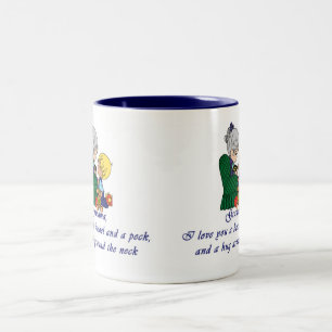 Liebe Sie Großmutter! Zweifarbige Tasse
