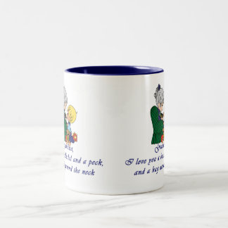 Liebe Sie Großmutter! Zweifarbige Tasse