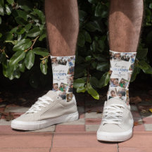 Liebe Sie Großvater Foto Collage Socken