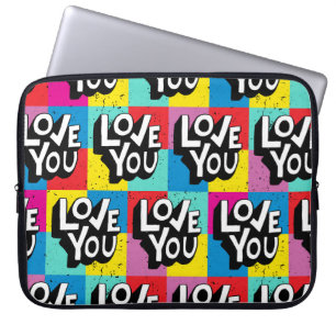 Liebe Sie: Handschrift Valentine Laptopschutzhülle
