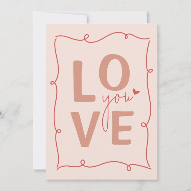 Liebe Sie immer, Valentinskarte Feiertagskarte (Vorderseite)