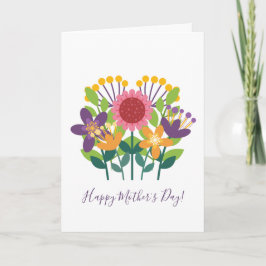 Liebe Sie lustigere florale Happy Mother Day Karte
