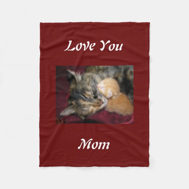 Liebe Sie Mama Fleecedecke (Vorderseite)