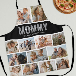 Liebe Sie Mama Foto Collage Schwarz Schürze