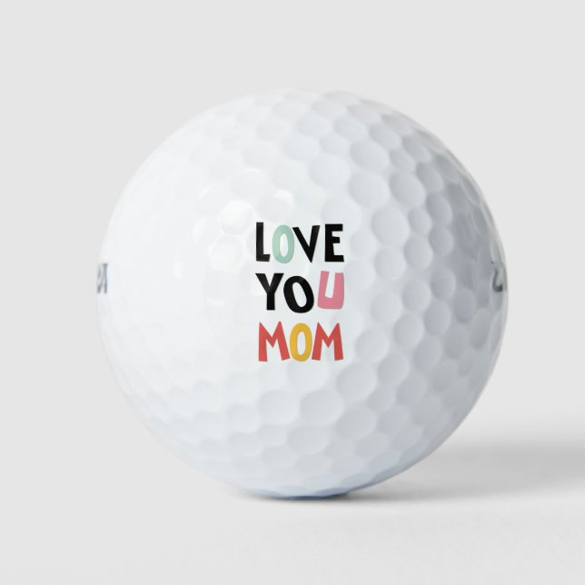 Liebe Sie Mama Golf Ball (Vorderseite)