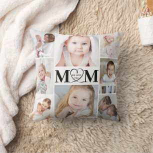 Liebe Sie Mama Herz 8 FotoCollage Kissen