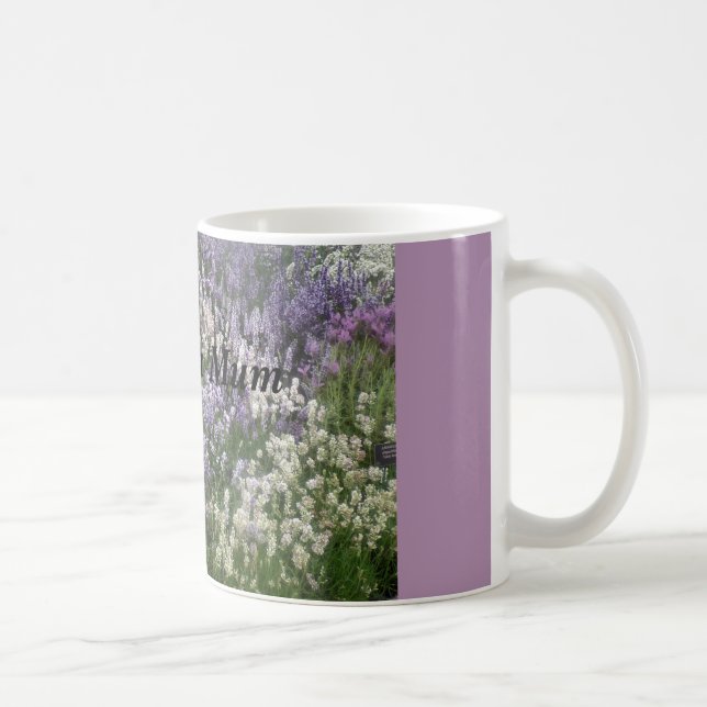 Liebe Sie Mama-Lavendel-Tasse Kaffeetasse (Rechts)