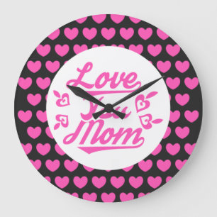 Liebe Sie Mama Muttertagsdesign-11096 Große Wanduhr
