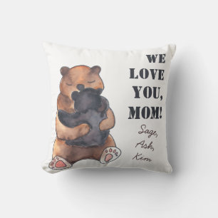 Liebe Sie Mama Niedlichen Babybärenumarmung Kissen