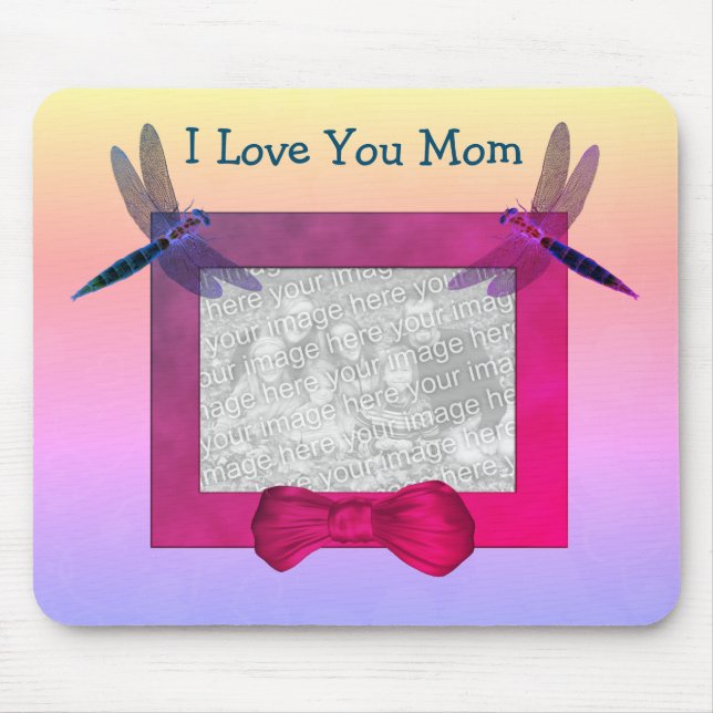 Liebe Sie Mama Personalisierten Foto-Rahmen Mousepad (Vorne)
