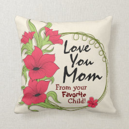 Liebe Sie Mama Personalisiertes Blumenwirbel Kisse Kissen